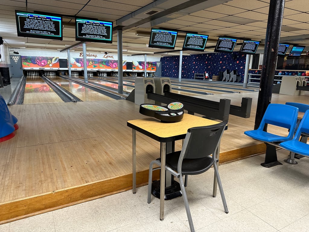 Photo of bowling lanes